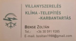 Bense Zoltán – Klímaszerelés, Dány